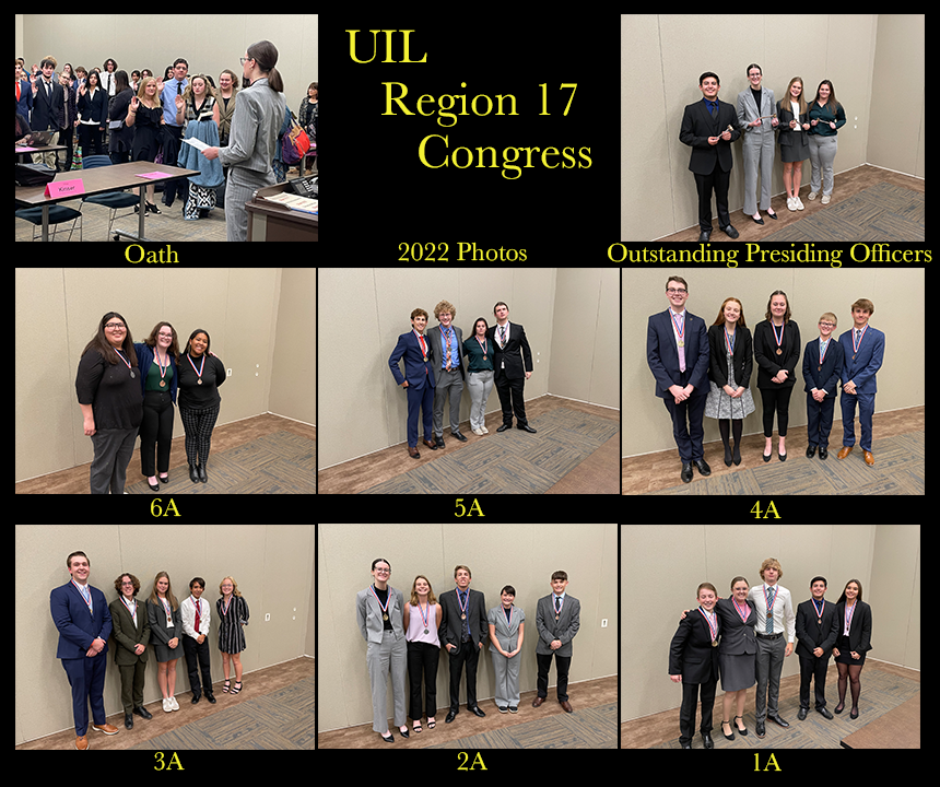 2022 UIL Region Congress winners